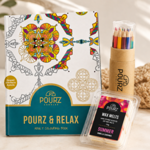 Pourz and Relax Colouring Pack with Melts