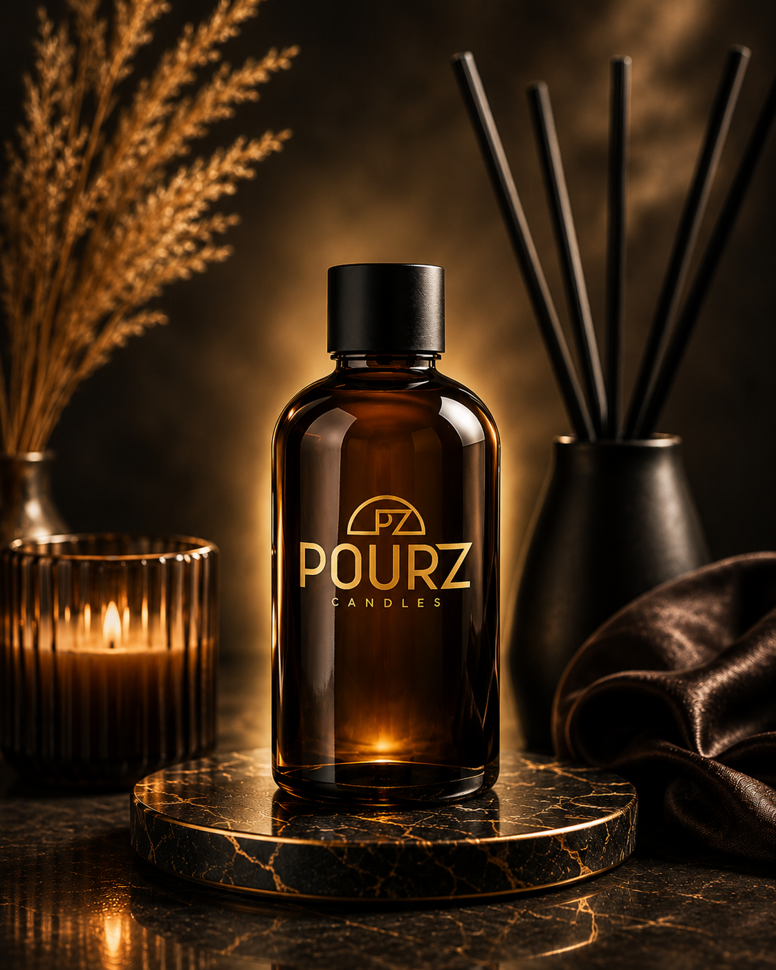 Reed Diffuser with reeds (No Packaging)