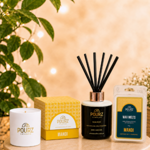 Pourz Scent Bundle (Candle, Reed Diffuser, Melt) Mandi