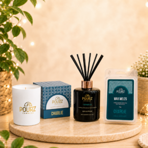 Pourz Scent Bundle (Candle, Reed Diffuser, Melt) Charlie
