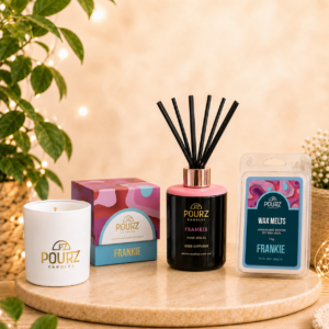 Pourz Scent Bundle (Candle, Reed Diffuser, Melt) Frankie