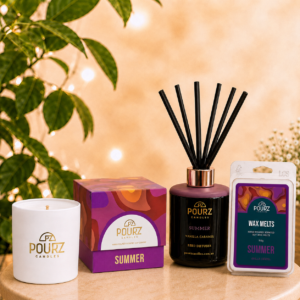 Pourz Scent Bundle (Candle, Reed Diffuser, Melt) Summer