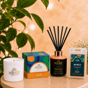 Pourz Scent Bundle (Candle, Reed Diffuser, Melt) Lulu